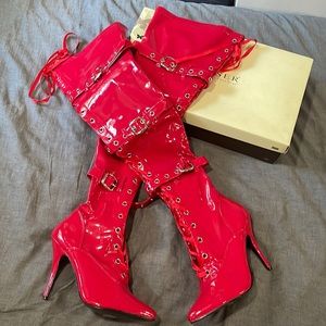 Pleaser Women’s Seduce-3028 Thigh-High Boots